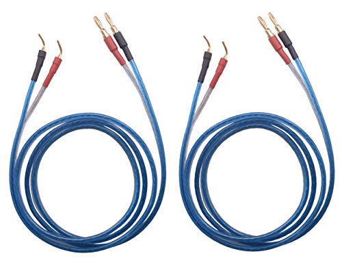 KK ZB-SB 1pair set (4banana&4pin) HIFI OFC Lautsprecher Draht, Bananenstecker zum Pin Typ Stecker, 1.5M (4.92ft)/3M (9.84ft)/5M (16ft)/7M(22.9ft) (1.5M) von KK CABLE