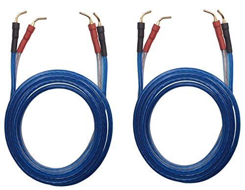 KK ZB-ZB 1 Paar HiFi-OFC-Lautsprecherkabel, Pin-Stecker auf Pin-Typ-Stecker, 1,5 m, 3 m, 5 m, KK ZB-ZB (3 m)) von KK CABLE