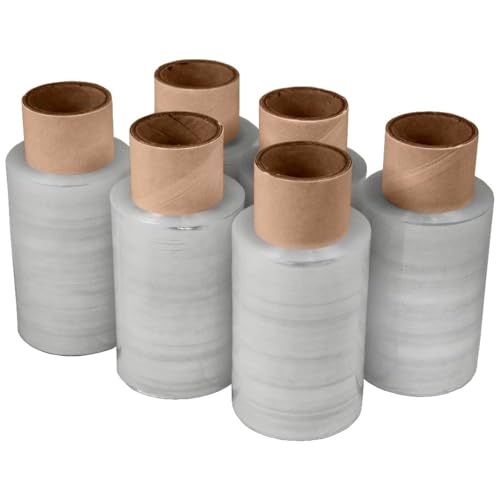 10 Mini Stretchfolie Profi 20my 150 lfm Transparent von KK Verpackungen