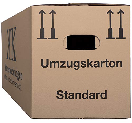 7 Umzugskartons Basic 640 x 300 x 340mm von KK Verpackungen