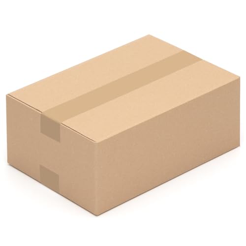 Faltkartons, 350 x 240 x 150 mm, 100 Stück | Kartons aus Wellpappe | Ideal für Warensendungen von KK Verpackungen