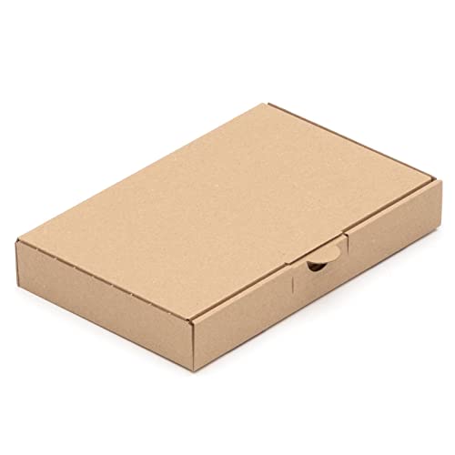KK Verpackungen® Maxibriefkartons | 25 Stück, 220 x 140 x 32 mm Maxibrief Versandkartons in Braun | Faltschachtel für Warenpost Büchersendung Warensendung von KK Verpackungen