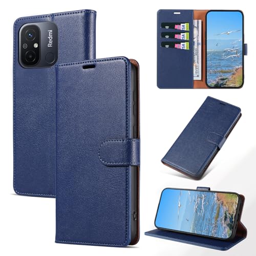KKEIKO Handyhülle für Xiaomi Redmi 12C / Xiaomi Redmi 11A Hülle, Magnet Klappbar Handyhülle mit Kartenfach, PU Leder Stoßfest Schutzhülle für Xiaomi Redmi 12C / Xiaomi Redmi 11A, Blau KKEIKO Handyhülle für Xiaomi Redmi 12C / Xiaomi Redmi 11A Hülle, Magnet Klappbar Handyhülle mit Kartenfach, PU Leder Stoßfest Schutzhülle für Xiaomi Redmi 12C / Xiaomi Redmi 11A, Blau von KKEIKO