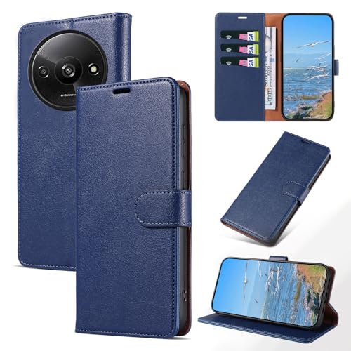 KKEIKO Handyhülle für Xiaomi Redmi A3 / Xiaomi Poco C61 4G Hülle, Magnet Klappbar Handyhülle mit RFID-Blockierung, PU Leder Stoßfest Schutzhülle für Xiaomi Redmi A3 / Xiaomi Poco C61 4G, Blau KKEIKO Handyhülle für Xiaomi Redmi A3 / Xiaomi Poco C61 4G Hülle, Magnet Klappbar Handyhülle mit RFID-Blockierung, PU Leder Stoßfest Schutzhülle für Xiaomi Redmi A3 / Xiaomi Poco C61 4G, Blau von KKEIKO