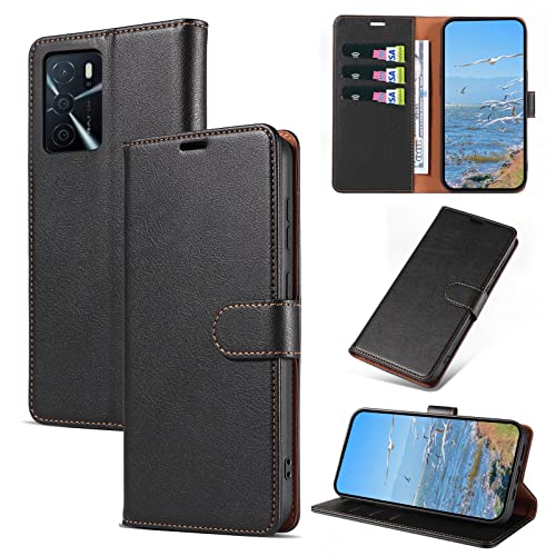 KKEIKO Hülle Kompatibel mit Oppo A16 4G / Oppo A54s / Oppo A55 5G / Oppo A53S 5G, Magnet Klappbar Handyhülle mit Kartenfach, PU Leder Stoßfest Schutzhülle für Oppo A16 4G / Oppo A55 5G, Schwarz KKEIKO Hülle Kompatibel mit Oppo A16 4G / Oppo A54s / Oppo A55 5G / Oppo A53S 5G, Magnet Klappbar Handyhülle mit Kartenfach, PU Leder Stoßfest Schutzhülle für Oppo A16 4G / Oppo A55 5G, Schwarz von KKEIKO