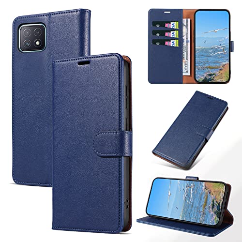 KKEIKO Hülle Kompatibel mit Oppo A72 5G / Oppo A73 5G / Oppo A92S / Oppo Reno 4Z, Magnet Klappbar Handyhülle mit Kartenfach, PU Leder Stoßfest Schutzhülle für Oppo A72 5G / Oppo A73 5G, Blau KKEIKO Hülle Kompatibel mit Oppo A72 5G / Oppo A73 5G / Oppo A92S / Oppo Reno 4Z, Magnet Klappbar Handyhülle mit Kartenfach, PU Leder Stoßfest Schutzhülle für Oppo A72 5G / Oppo A73 5G, Blau von KKEIKO