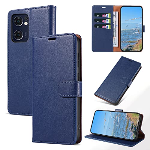 KKEIKO Hülle Kompatibel mit Oppo Find X5 Lite 5G / Oppo Reno 7 5G, Magnet Klappbar Handyhülle mit Kartenfach, PU Leder Stoßfest Schutzhülle für Oppo Find X5 Lite 5G / Oppo Reno 7 5G, Blau KKEIKO Hülle Kompatibel mit Oppo Find X5 Lite 5G / Oppo Reno 7 5G, Magnet Klappbar Handyhülle mit Kartenfach, PU Leder Stoßfest Schutzhülle für Oppo Find X5 Lite 5G / Oppo Reno 7 5G, Blau von KKEIKO