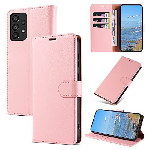 KKEIKO Hülle Kompatibel mit Samsung A53 5G, Magnet Klappbar Handyhülle mit Kartenfach, PU Leder Stoßfest Schutzhülle für Samsung Galaxy A53 5G, Rosa KKEIKO Hülle Kompatibel mit Samsung A53 5G, Magnet Klappbar Handyhülle mit Kartenfach, PU Leder Stoßfest Schutzhülle für Samsung Galaxy A53 5G, Rosa von KKEIKO
