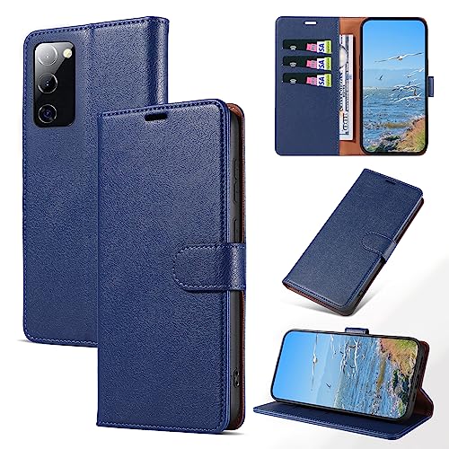 KKEIKO Hülle Kompatibel mit Samsung Galaxy S20 FE/Galaxy S20 Lite, Magnet Klappbar Handyhülle mit Kartenfach, PU Leder Stoßfest Schutzhülle für Samsung S20 FE/Samsung S20 Lite, Blau KKEIKO Hülle Kompatibel mit Samsung Galaxy S20 FE/Galaxy S20 Lite, Magnet Klappbar Handyhülle mit Kartenfach, PU Leder Stoßfest Schutzhülle für Samsung S20 FE/Samsung S20 Lite, Blau von KKEIKO