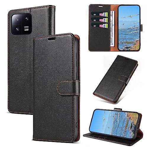 KKEIKO Hülle Kompatibel mit Xiaomi MI 13 Pro, Magnet Klappbar Handyhülle mit Kartenfach, PU Leder Stoßfest Schutzhülle für Xiaomi MI 13 Pro, Schwarz KKEIKO Hülle Kompatibel mit Xiaomi MI 13 Pro, Magnet Klappbar Handyhülle mit Kartenfach, PU Leder Stoßfest Schutzhülle für Xiaomi MI 13 Pro, Schwarz von KKEIKO