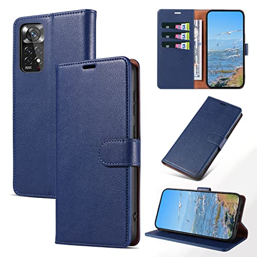 KKEIKO Hülle Kompatibel mit Xiaomi Redmi Note 11 4G / Redmi Note 11S 4G, Magnet Klappbar Handyhülle mit Kartenfach, PU Leder Stoßfest Schutzhülle für Redmi Note 11 4G / Redmi Note 11S 4G, Blau KKEIKO Hülle Kompatibel mit Xiaomi Redmi Note 11 4G / Redmi Note 11S 4G, Magnet Klappbar Handyhülle mit Kartenfach, PU Leder Stoßfest Schutzhülle für Redmi Note 11 4G / Redmi Note 11S 4G, Blau von KKEIKO