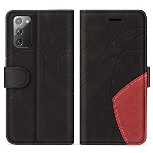 KKEIKO Hülle für Galaxy Note 20, PU Leder Schutzhülle für Samsung Galaxy Note 20, Kratzfestes Brieftasche Handyhülle mit Kartenfächern, Schwarz KKEIKO Hülle für Galaxy Note 20, PU Leder Schutzhülle für Samsung Galaxy Note 20, Kratzfestes Brieftasche Handyhülle mit Kartenfächern, Schwarz von KKEIKO