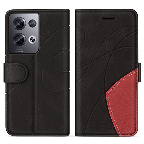KKEIKO Hülle für Oppo Reno 8 Pro 5G, PU Leder Schutzhülle für Oppo Reno 8 Pro 5G, Kratzfestes Brieftasche Handyhülle mit Kartenfächern, Schwarz KKEIKO Hülle für Oppo Reno 8 Pro 5G, PU Leder Schutzhülle für Oppo Reno 8 Pro 5G, Kratzfestes Brieftasche Handyhülle mit Kartenfächern, Schwarz von KKEIKO