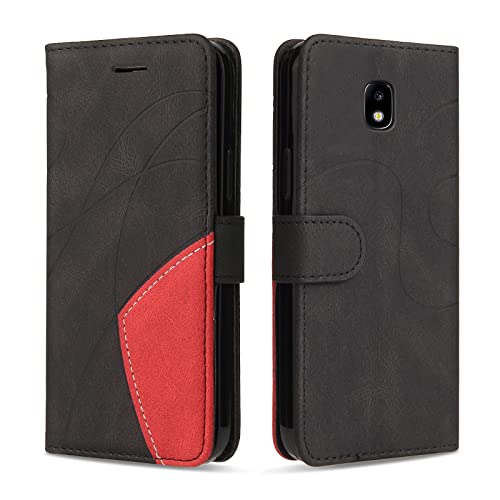 KKEIKO Hülle für Samsung Galaxy J3 2017, PU Leder Handyhülle mit kartenfach, Magnetisch Klappbar Brieftasche Schutzhülle für Samsung J3 2017, Schwarz KKEIKO Hülle für Samsung Galaxy J3 2017, PU Leder Handyhülle mit kartenfach, Magnetisch Klappbar Brieftasche Schutzhülle für Samsung J3 2017, Schwarz von KKEIKO