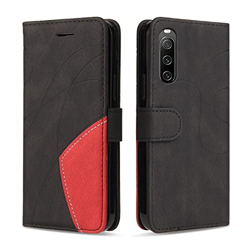 KKEIKO Hülle für Sony Xperia 10 IV, PU Leder Handyhülle mit kartenfach, Magnetisch Klappbar Brieftasche Schutzhülle für Sony Xperia 10 IV, Schwarz KKEIKO Hülle für Sony Xperia 10 IV, PU Leder Handyhülle mit kartenfach, Magnetisch Klappbar Brieftasche Schutzhülle für Sony Xperia 10 IV, Schwarz von KKEIKO