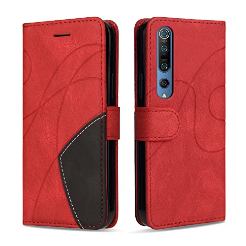 KKEIKO Hülle für Xiaomi MI 10 / MI 10 Pro, PU Leder Handyhülle mit kartenfach, Magnetisch Klappbar Brieftasche Schutzhülle für Xiaomi MI 10 / MI 10 Pro, Rot KKEIKO Hülle für Xiaomi MI 10 / MI 10 Pro, PU Leder Handyhülle mit kartenfach, Magnetisch Klappbar Brieftasche Schutzhülle für Xiaomi MI 10 / MI 10 Pro, Rot von KKEIKO