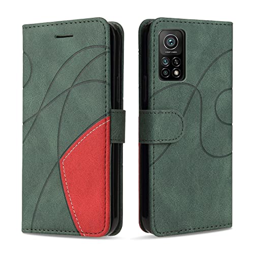 KKEIKO Hülle für Xiaomi MI 10T / MI 10T Pro, PU Leder Handyhülle mit kartenfach, Magnetisch Klappbar Brieftasche Schutzhülle für Xiaomi MI 10T / MI 10T Pro, Grün KKEIKO Hülle für Xiaomi MI 10T / MI 10T Pro, PU Leder Handyhülle mit kartenfach, Magnetisch Klappbar Brieftasche Schutzhülle für Xiaomi MI 10T / MI 10T Pro, Grün von KKEIKO