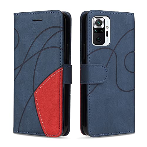 KKEIKO Hülle für Xiaomi Redmi Note 10 Pro 4G, PU Leder Handyhülle mit kartenfach, Magnetisch Klappbar Brieftasche Schutzhülle für Xiaomi Redmi Note 10 Pro 4G, Blau KKEIKO Hülle für Xiaomi Redmi Note 10 Pro 4G, PU Leder Handyhülle mit kartenfach, Magnetisch Klappbar Brieftasche Schutzhülle für Xiaomi Redmi Note 10 Pro 4G, Blau von KKEIKO