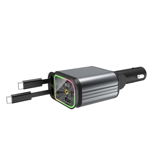 Auto Aufladen 180 Grad Einstellbar Auto Ladeadapter mit Sternprojektor Licht Doppel USB C & USB A Schnelles Autoladen Auto Aufladen 180 Grad Einstellbar Auto Ladeadapter mit Sternprojektor Licht Doppel USB C & USB A Schnelles Autoladen von KKMVIUC