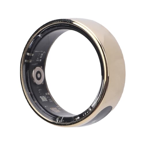 Smart Ring Touch Control Body Temperatur Tracking Message Reminder Fitness Tracker -Ringunterstützung Multi -Sport -Modi 5ATM für das Fahrradwanderungslauf (18,3 mm / 0,72 Zoll) von KKPLZZ