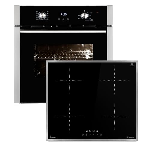 Autarkes Herdset | 60cm Einbaubackofen EB8005ED | 59cm Induktionskochfeld IH85900ED | Pizzafunktion | Grill | Umluft | Heißluft | Automatik-Timer | 2-fach Wärmeschutzverglasung | SET8005IH859ED Autarkes Herdset | 60cm Einbaubackofen EB8005ED | 59cm Induktionskochfeld IH85900ED | Pizzafunktion | Grill | Umluft | Heißluft | Automatik-Timer | 2-fach Wärmeschutzverglasung | SET8005IH859ED von KKT KOLBE