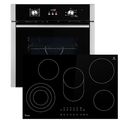 Autarkes Herdset: 60cm Einbaubackofen BO8805SS + 77cm Kochfeld KK7705RL | Grill | Heißluft | Automatik-Timer | 2-fach Wärmeschutzverglasung | Kindersicherung | Knebelbedienung | SET8805KK77RL Autarkes Herdset: 60cm Einbaubackofen BO8805SS + 77cm Kochfeld KK7705RL | Grill | Heißluft | Automatik-Timer | 2-fach Wärmeschutzverglasung | Kindersicherung | Knebelbedienung | SET8805KK77RL von KKT KOLBE