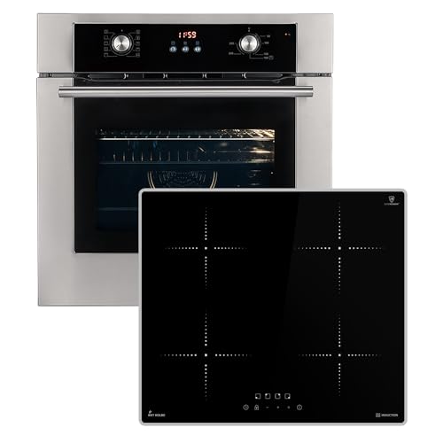 Autarkes Herdset: 60cm Einbaubackofen BO8810SS + 59cm Induktionskochfeld IH85900ED | Grill | Heißluft | Teleskopauszüge | Automatik-Timer | 2-fach Wärmeschutzverglasung | SET8810IH859ED Autarkes Herdset: 60cm Einbaubackofen BO8810SS + 59cm Induktionskochfeld IH85900ED | Grill | Heißluft | Teleskopauszüge | Automatik-Timer | 2-fach Wärmeschutzverglasung | SET8810IH859ED von KKT KOLBE