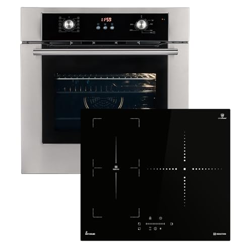 Autarkes Herdset: 60cm Einbaubackofen BO8810SS + 59cm Induktionskochfeld IND5903SP | Grill | Heißluft | Teleskopauszüge | Automatik-Timer | 2-fach Wärmeschutzverglasung | SET8810IND593SP Autarkes Herdset: 60cm Einbaubackofen BO8810SS + 59cm Induktionskochfeld IND5903SP | Grill | Heißluft | Teleskopauszüge | Automatik-Timer | 2-fach Wärmeschutzverglasung | SET8810IND593SP von KKT KOLBE