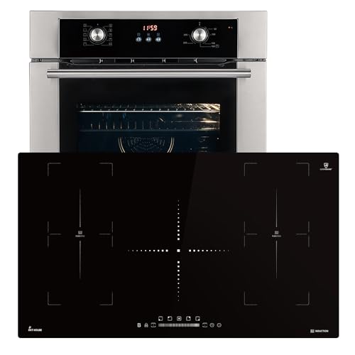 Autarkes Herdset: 60cm Einbaubackofen BO8810SS + 90cm Induktionskochfeld IH89005FZ | Grill | Heißluft | Teleskopauszüge | Automatik-Timer | 2-fach Wärmeschutzverglasung | SET8810IH890FZ Autarkes Herdset: 60cm Einbaubackofen BO8810SS + 90cm Induktionskochfeld IH89005FZ | Grill | Heißluft | Teleskopauszüge | Automatik-Timer | 2-fach Wärmeschutzverglasung | SET8810IH890FZ von KKT KOLBE
