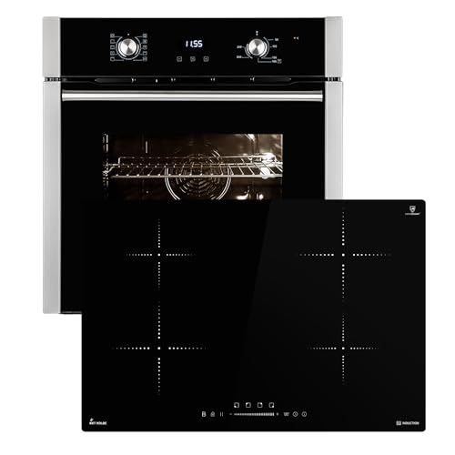 Autarkes Herdset: 60cm Einbaubackofen EB8005ED + 77cm Induktionskochfeld IH87704RL | Pizzafunktion | Grill | Umluft | Heißluft | Automatik-Timer | 2-fach Wärmeschutzverglasung | SET8005IH877RL Autarkes Herdset: 60cm Einbaubackofen EB8005ED + 77cm Induktionskochfeld IH87704RL | Pizzafunktion | Grill | Umluft | Heißluft | Automatik-Timer | 2-fach Wärmeschutzverglasung | SET8005IH877RL von KKT KOLBE