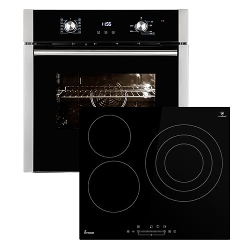 Autarkes Herdset: 60cm Einbaubackofen EB8010ED + 59cm Kochfeld KF5903SP | Grill | Umluft | Heißluft | Teleskopauszüge | Automatik-Timer | 2-fach Wärmeschutzverglasung | SET8010KF593SP Autarkes Herdset: 60cm Einbaubackofen EB8010ED + 59cm Kochfeld KF5903SP | Grill | Umluft | Heißluft | Teleskopauszüge | Automatik-Timer | 2-fach Wärmeschutzverglasung | SET8010KF593SP von KKT KOLBE