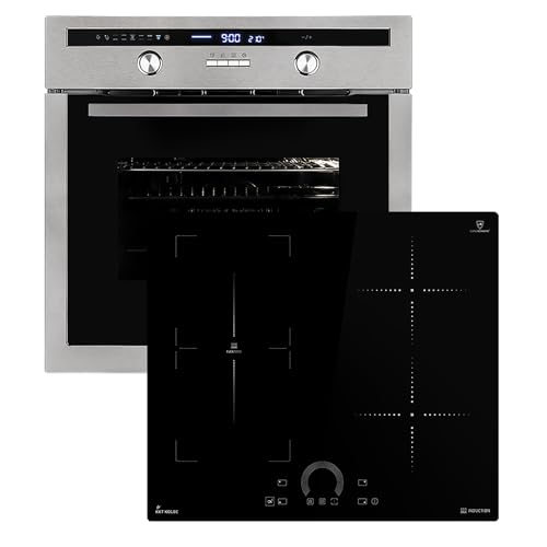 Autarkes Herdset: 60cm Einbaubackofen EB8013ED + 59cm Induktionskochfeld IH85901FZ | Drehspieß | Kerntemperaturfühler | Grill | Heißluft | Teleskopauszüge | Automatik-Timer | SET8013IH592FZ Autarkes Herdset: 60cm Einbaubackofen EB8013ED + 59cm Induktionskochfeld IH85901FZ | Drehspieß | Kerntemperaturfühler | Grill | Heißluft | Teleskopauszüge | Automatik-Timer | SET8013IH592FZ von KKT KOLBE