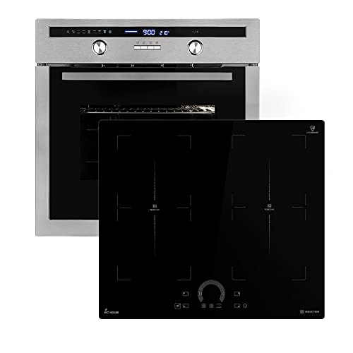 Autarkes Herdset: 60cm Einbaubackofen EB8013ED + 59cm Induktionskochfeld IH85904FZ | Drehspieß | Kerntemperaturfühler | Grill | Heißluft | Teleskopauszüge | Automatik-Timer | SET8013IH594FZ Autarkes Herdset: 60cm Einbaubackofen EB8013ED + 59cm Induktionskochfeld IH85904FZ | Drehspieß | Kerntemperaturfühler | Grill | Heißluft | Teleskopauszüge | Automatik-Timer | SET8013IH594FZ von KKT KOLBE