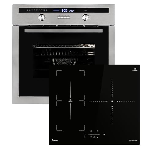 Autarkes Herdset: 60cm Einbaubackofen EB8013ED + 59cm Induktionskochfeld IND5903SP | Drehspieß | Kerntemperaturfühler | Grill | Heißluft | Teleskopauszüge | Automatik-Timer | SET8013IND593SP Autarkes Herdset: 60cm Einbaubackofen EB8013ED + 59cm Induktionskochfeld IND5903SP | Drehspieß | Kerntemperaturfühler | Grill | Heißluft | Teleskopauszüge | Automatik-Timer | SET8013IND593SP von KKT KOLBE