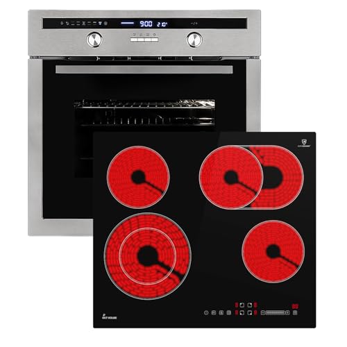 Autarkes Herdset: 60cm Einbaubackofen EB8013ED + 59cm Kochfeld CH5901RL | Drehspieß | Kerntemperaturfühler | Grill | Heißluft | Teleskopauszüge | Automatik-Timer | SET8013CH59RL Autarkes Herdset: 60cm Einbaubackofen EB8013ED + 59cm Kochfeld CH5901RL | Drehspieß | Kerntemperaturfühler | Grill | Heißluft | Teleskopauszüge | Automatik-Timer | SET8013CH59RL von KKT KOLBE