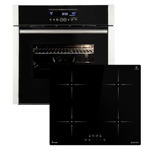 Autarkes Herdset: 60cm Einbaubackofen EB8016ED + 59cm Induktionskochfeld IH85900RL | Katalyse | Drehspieß | Pizzafunktion | Grill | Heißluft | Teleskopauszüge | Automatik-Timer | SET8016IH859RL Autarkes Herdset: 60cm Einbaubackofen EB8016ED + 59cm Induktionskochfeld IH85900RL | Katalyse | Drehspieß | Pizzafunktion | Grill | Heißluft | Teleskopauszüge | Automatik-Timer | SET8016IH859RL von KKT KOLBE