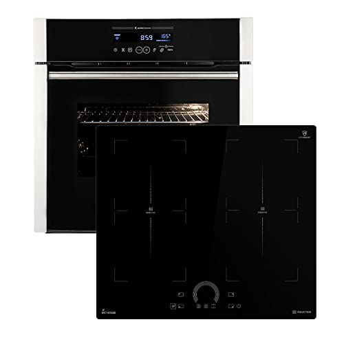 Autarkes Herdset: 60cm Einbaubackofen EB8016ED + 59cm Induktionskochfeld IH85904FZ | Katalyse | Drehspieß | Pizzafunktion | Grill | Heißluft | Teleskopauszüge | Automatik-Timer | SET8016IH594FZ Autarkes Herdset: 60cm Einbaubackofen EB8016ED + 59cm Induktionskochfeld IH85904FZ | Katalyse | Drehspieß | Pizzafunktion | Grill | Heißluft | Teleskopauszüge | Automatik-Timer | SET8016IH594FZ von KKT KOLBE
