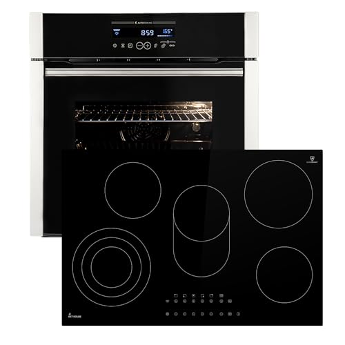 Autarkes Herdset: 60cm Einbaubackofen EB8016ED + 77cm Kochfeld KK7705RL | Katalyse | Drehspieß | Pizzafunktion | Grill | Heißluft | Teleskopauszüge | Automatik-Timer | SET8016KK77RL Autarkes Herdset: 60cm Einbaubackofen EB8016ED + 77cm Kochfeld KK7705RL | Katalyse | Drehspieß | Pizzafunktion | Grill | Heißluft | Teleskopauszüge | Automatik-Timer | SET8016KK77RL von KKT KOLBE