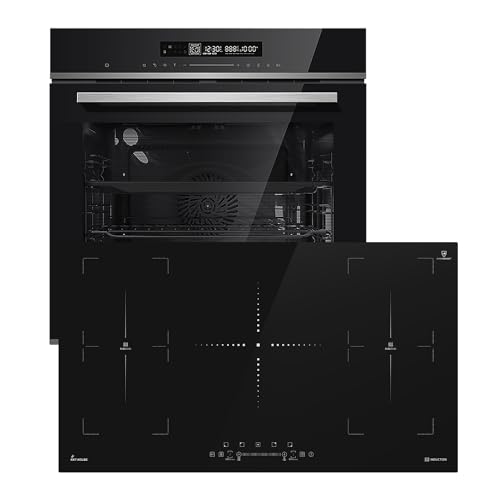 Autarkes Herdset: 60cm Einbaubackofen EB8017ED + 90cm Induktionskochfeld IND9052FZ | Katalyse | Pizzafunktion | Grill | Umluft | Heißluft | Automatik-Timer | SET8017_9052FZ Autarkes Herdset: 60cm Einbaubackofen EB8017ED + 90cm Induktionskochfeld IND9052FZ | Katalyse | Pizzafunktion | Grill | Umluft | Heißluft | Automatik-Timer | SET8017_9052FZ von KKT KOLBE