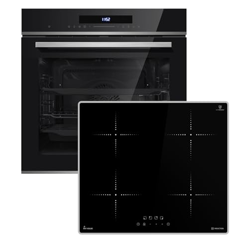 Autarkes Herdset: 60cm Einbaubackofen EB8019EDP + 59cm Induktionskochfeld IH85900ED | Pyrolyse | Pizzafunktion | Grill | Umluft | Heißluft | Teleskopauszüge | Automatik-Timer | SET8019IH859ED Autarkes Herdset: 60cm Einbaubackofen EB8019EDP + 59cm Induktionskochfeld IH85900ED | Pyrolyse | Pizzafunktion | Grill | Umluft | Heißluft | Teleskopauszüge | Automatik-Timer | SET8019IH859ED von KKT KOLBE
