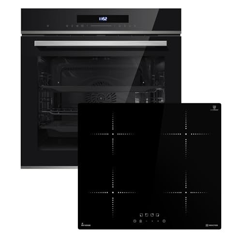 Autarkes Herdset: 60cm Einbaubackofen EB8019EDP + 59cm Induktionskochfeld IH85900RL | Pyrolyse | Pizzafunktion | Grill | Umluft | Heißluft | Teleskopauszüge | Automatik-Timer | SET8019IH859RL Autarkes Herdset: 60cm Einbaubackofen EB8019EDP + 59cm Induktionskochfeld IH85900RL | Pyrolyse | Pizzafunktion | Grill | Umluft | Heißluft | Teleskopauszüge | Automatik-Timer | SET8019IH859RL von KKT KOLBE