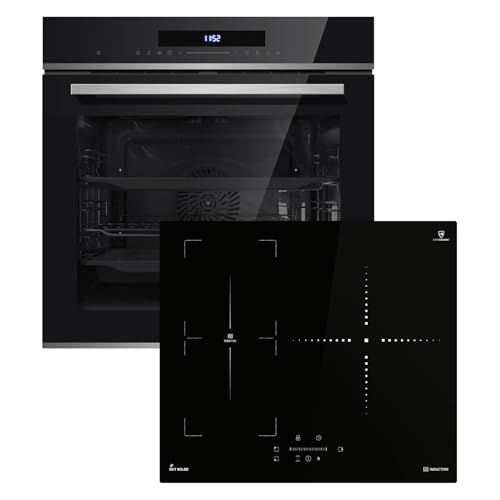 Autarkes Herdset: 60cm Einbaubackofen EB8019EDP + 59cm Induktionskochfeld IND5903SP | Pyrolyse | Pizzafunktion | Grill | Umluft | Heißluft | Teleskopauszüge | Automatik-Timer | SET8019IND593SP Autarkes Herdset: 60cm Einbaubackofen EB8019EDP + 59cm Induktionskochfeld IND5903SP | Pyrolyse | Pizzafunktion | Grill | Umluft | Heißluft | Teleskopauszüge | Automatik-Timer | SET8019IND593SP von KKT KOLBE