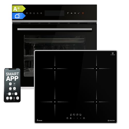 Autarkes Herdset: 60cm Einbaubackofen EB8319PHC + 59cm Induktionskochfeld IH85900ED | Pizzafunktion | Grill | Umluft | Heißluft | Timer | SET8319PHCIH859ED Autarkes Herdset: 60cm Einbaubackofen EB8319PHC + 59cm Induktionskochfeld IH85900ED | Pizzafunktion | Grill | Umluft | Heißluft | Timer | SET8319PHCIH859ED von KKT KOLBE