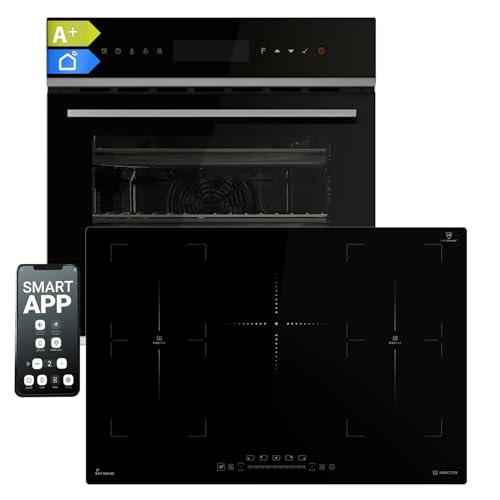 Autarkes Herdset: 60cm Einbaubackofen EB8319PHC + 77cm Induktionskochfeld IH87704RL | Pizzafunktion | Grill | Umluft | Heißluft | Timer | SET8319PHCIH877RL Autarkes Herdset: 60cm Einbaubackofen EB8319PHC + 77cm Induktionskochfeld IH87704RL | Pizzafunktion | Grill | Umluft | Heißluft | Timer | SET8319PHCIH877RL von KKT KOLBE