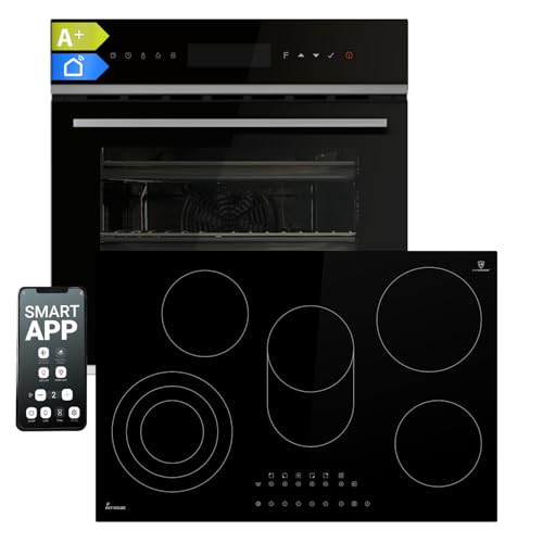 Autarkes Herdset | 60cm Einbaubackofen EB8319PHC | 77cm Kochfeld KK7705RL | Pyrolyse | Pizzafunktion | Grill | Umluft | Heißluft | Automatik-Timer | 4-fach Wärmeschutzverglasung | SET8319PHCKK77RL Autarkes Herdset | 60cm Einbaubackofen EB8319PHC | 77cm Kochfeld KK7705RL | Pyrolyse | Pizzafunktion | Grill | Umluft | Heißluft | Automatik-Timer | 4-fach Wärmeschutzverglasung | SET8319PHCKK77RL von KKT KOLBE