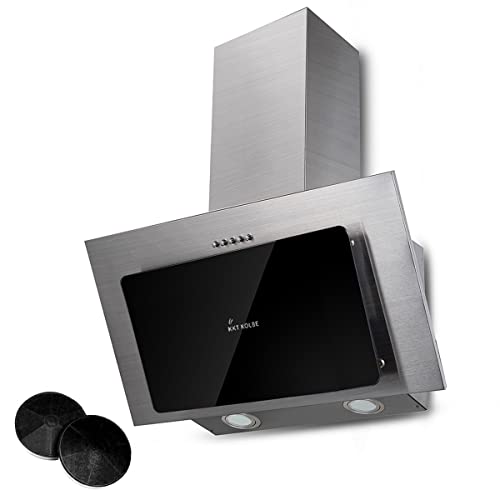 KKT KOLBE Dunstabzugshaube 60 cm | Kopffreie Wandhaube | Abluft Umluft | Edelstahl | schwarzes Glas | Druckknopf Bedienung | LED-Beleuchtung | BASE604ED KKT KOLBE Dunstabzugshaube 60 cm | Kopffreie Wandhaube | Abluft Umluft | Edelstahl | schwarzes Glas | Druckknopf Bedienung | LED-Beleuchtung | BASE604ED von KKT KOLBE