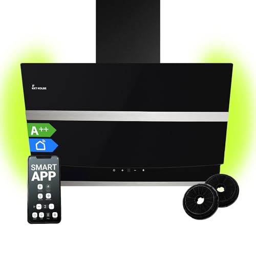 Dunstabzugshaube 80 cm | Wandhaube | kopffrei | schwarz | Glas | WiFi Smart App | RGBW-LED-Beleuchtung | Touch Bedienung | HERMES809HC Dunstabzugshaube 80 cm | Wandhaube | kopffrei | schwarz | Glas | WiFi Smart App | RGBW-LED-Beleuchtung | Touch Bedienung | HERMES809HC von KKT KOLBE