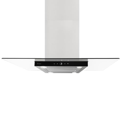 Dunstabzugshaube 90 cm | Inselhaube | Edelstahl | schwarzes Glas | WLAN | Nachlaufautomatik | SensorTouch Bedienung | MULTI-INSEL-HC Dunstabzugshaube 90 cm | Inselhaube | Edelstahl | schwarzes Glas | WLAN | Nachlaufautomatik | SensorTouch Bedienung | MULTI-INSEL-HC von KKT KOLBE
