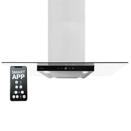 KKT KOLBE Dunstabzugshaube 90 cm | Inselhaube | Abluft Umluft | Edelstahl | schwarzes Glas | WLAN | Nachlaufautomatik | SensorTouch Bedienung | MULTI-INSEL-HC KKT KOLBE Dunstabzugshaube 90 cm | Inselhaube | Abluft Umluft | Edelstahl | schwarzes Glas | WLAN | Nachlaufautomatik | SensorTouch Bedienung | MULTI-INSEL-HC von KKT KOLBE