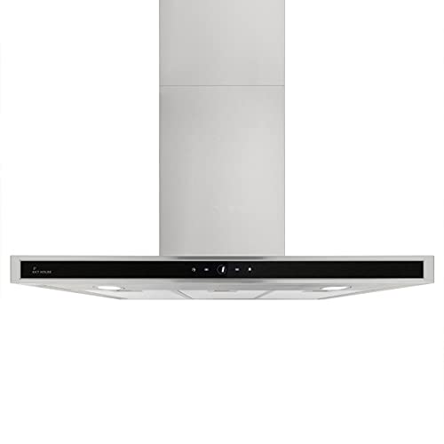Dunstabzugshaube 90 cm | Wandhaube | Edelstahl | Umluft | Abluft | schwarzes Glas | Nachlaufautomatik | SensorTouch Bedienung | DELTA9014TC Dunstabzugshaube 90 cm | Wandhaube | Edelstahl | Umluft | Abluft | schwarzes Glas | Nachlaufautomatik | SensorTouch Bedienung | DELTA9014TC von KKT KOLBE